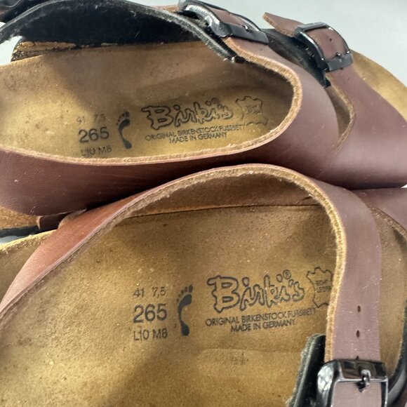Birki\'s by Birkenstock Milano Soft Footbed Sandals, Brown/Black, Size 41 main image 11